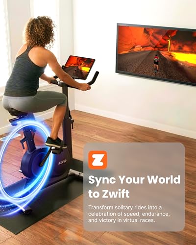 Exercise Bike RENPHO Stationary Bike with Exclusive App Free Fitness Courses