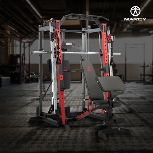 Marcy Smith Machine Cage System Home Gym Multifunction Rack, Customizable