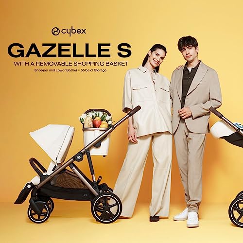 Cybex Gazelle S Stroller, Modular Double Stroller for Infant and Toddler,