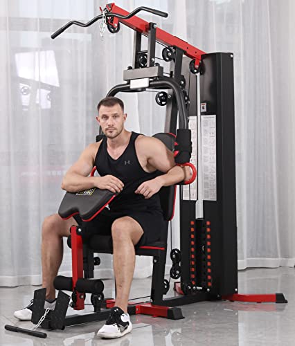 Signature Fitness Multifunctional Home Gym System Workout Station with Leg