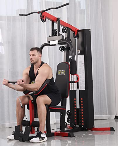 Signature Fitness Multifunctional Home Gym System Workout Station with Leg