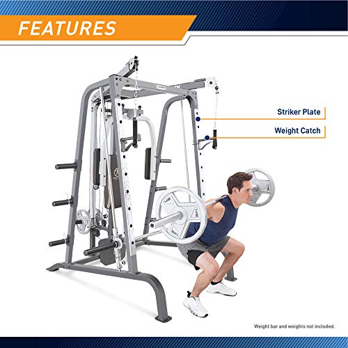 Marcy Smith Cage Workout Machine, Full Body Workout Bench for Home Gym, Gym