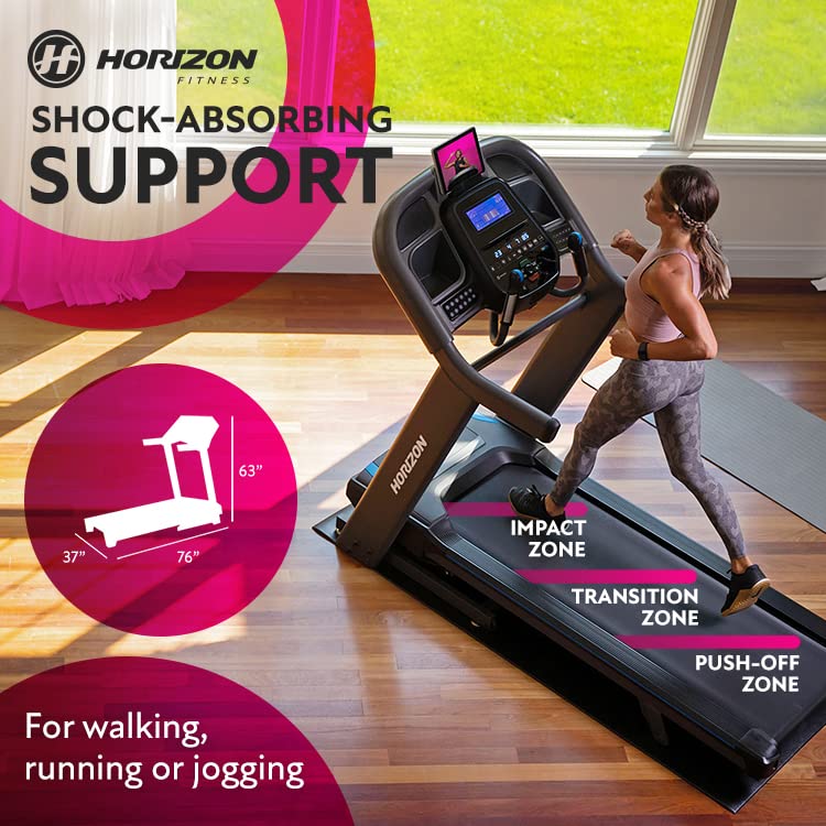 Horizon Fitness 7.4 at Studio Series Smart Treadmill with Bluetooth and