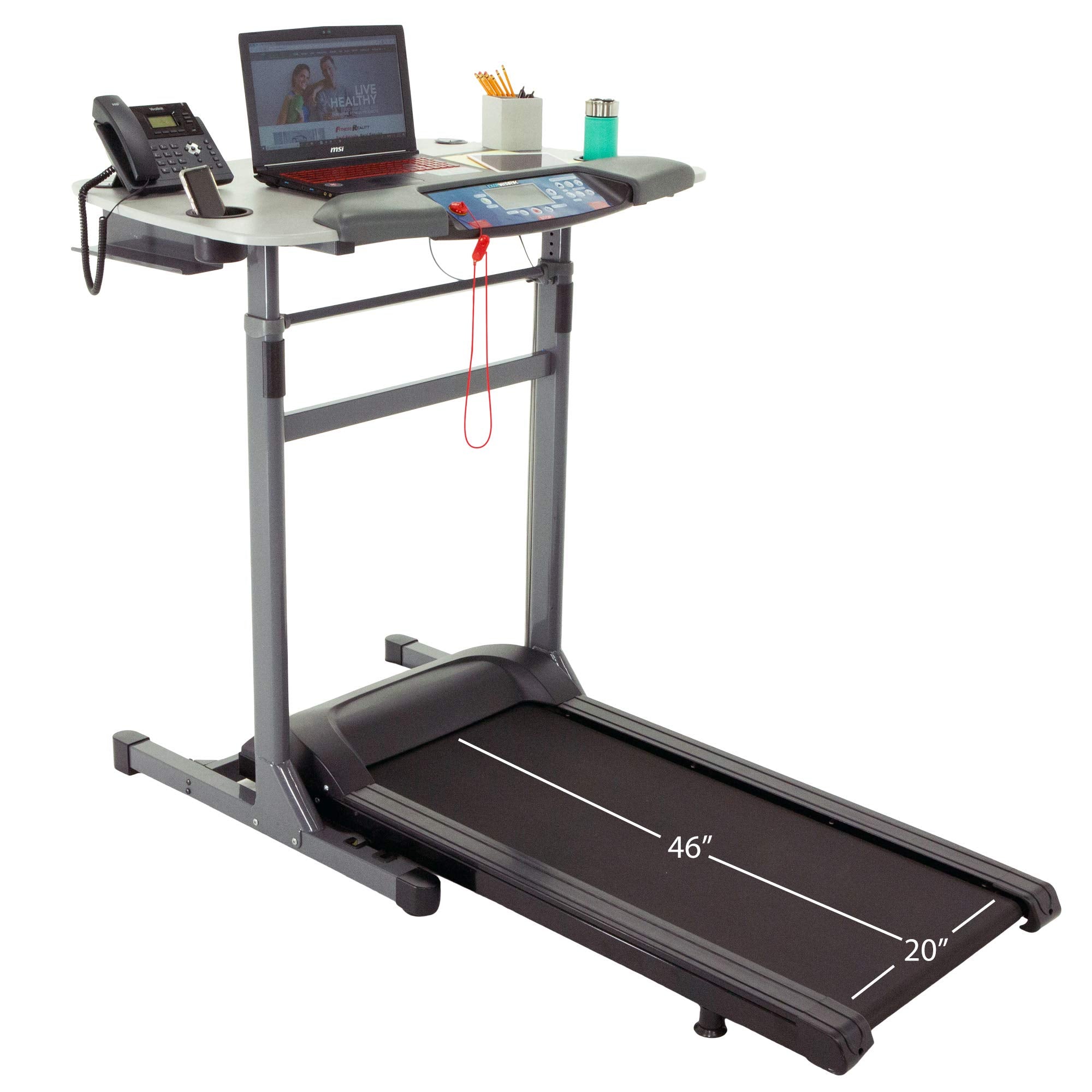 Exerpeutic 5000 ExerWork Desk Treadmill - Adjustable